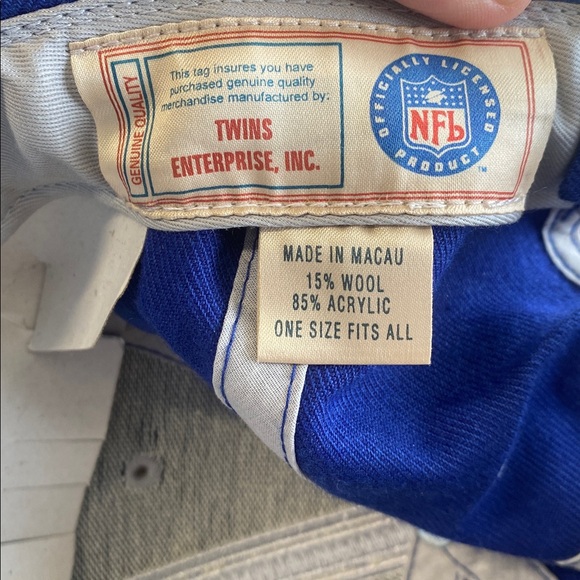 Blue Detroit Lions Cap Vintage New Old Stock NWT NFL - Picture 4 of 6